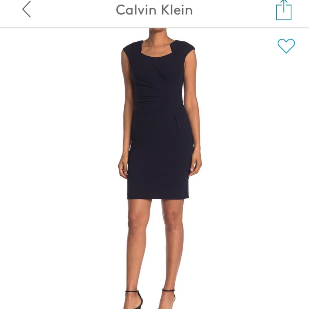 Calvin Klein sunburst sheath dress NWT 10